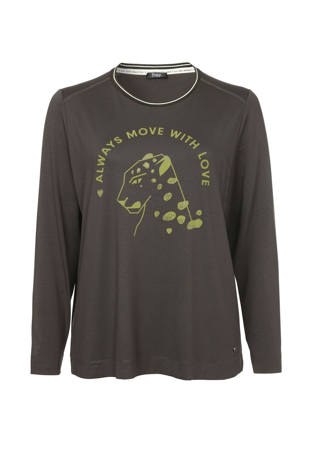 

Рубашка с длинными рукавами Молодёжная рубашка с длинными рукавами и декоративными швами frapp, цвет Olive Moss