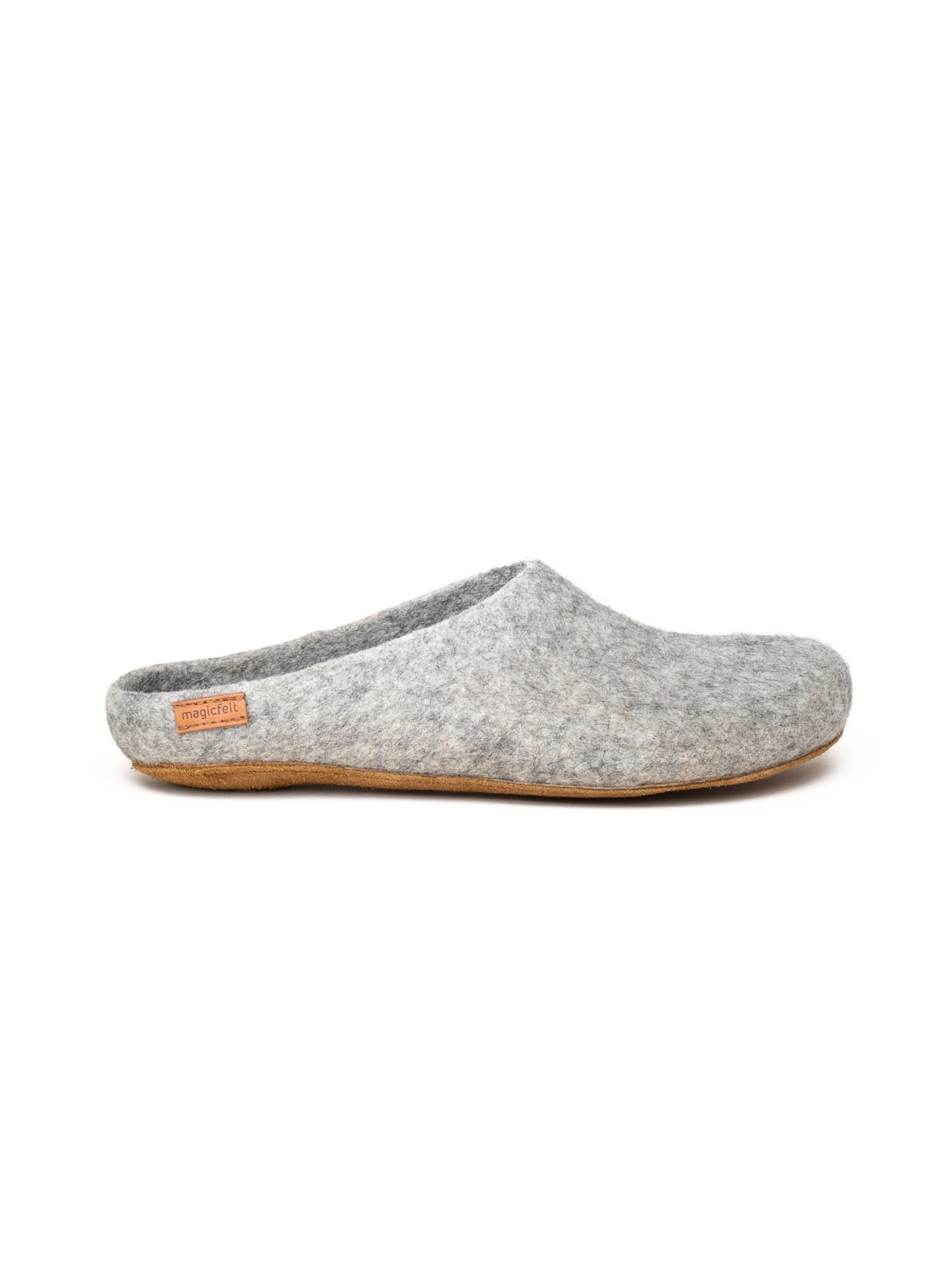 Тапочки 'Filzpantoffel Magicfelt 713' в светло-сером цвете — фото 3