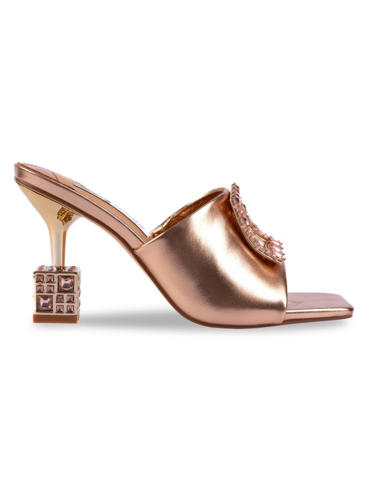 

Сандалии из искусственной кожи с декором Casino Lady Couture, цвет Rose Gold