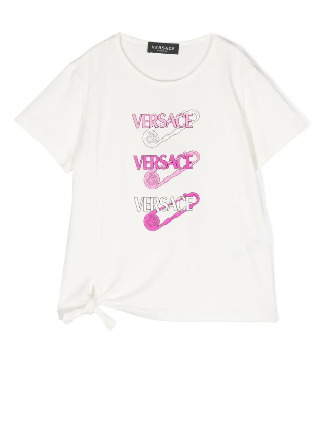 

Футболка с логотипом Versace Kids, белый