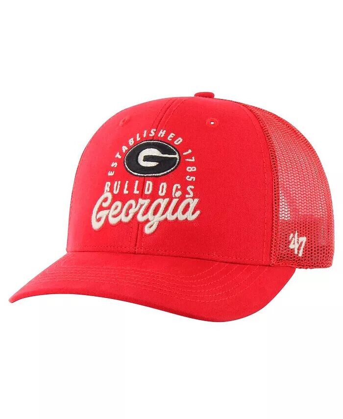 

Мужская красная регулируемая кепка Georgia Bulldogs Pitstop Trucker '47 Brand