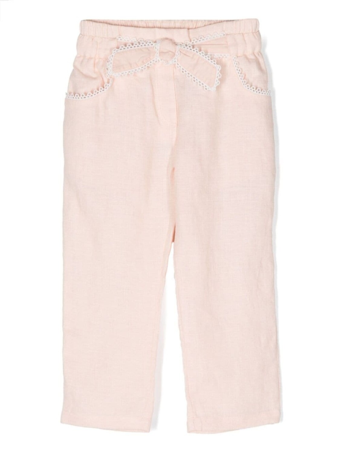

Chloé Kids брюки с бантом, розовый