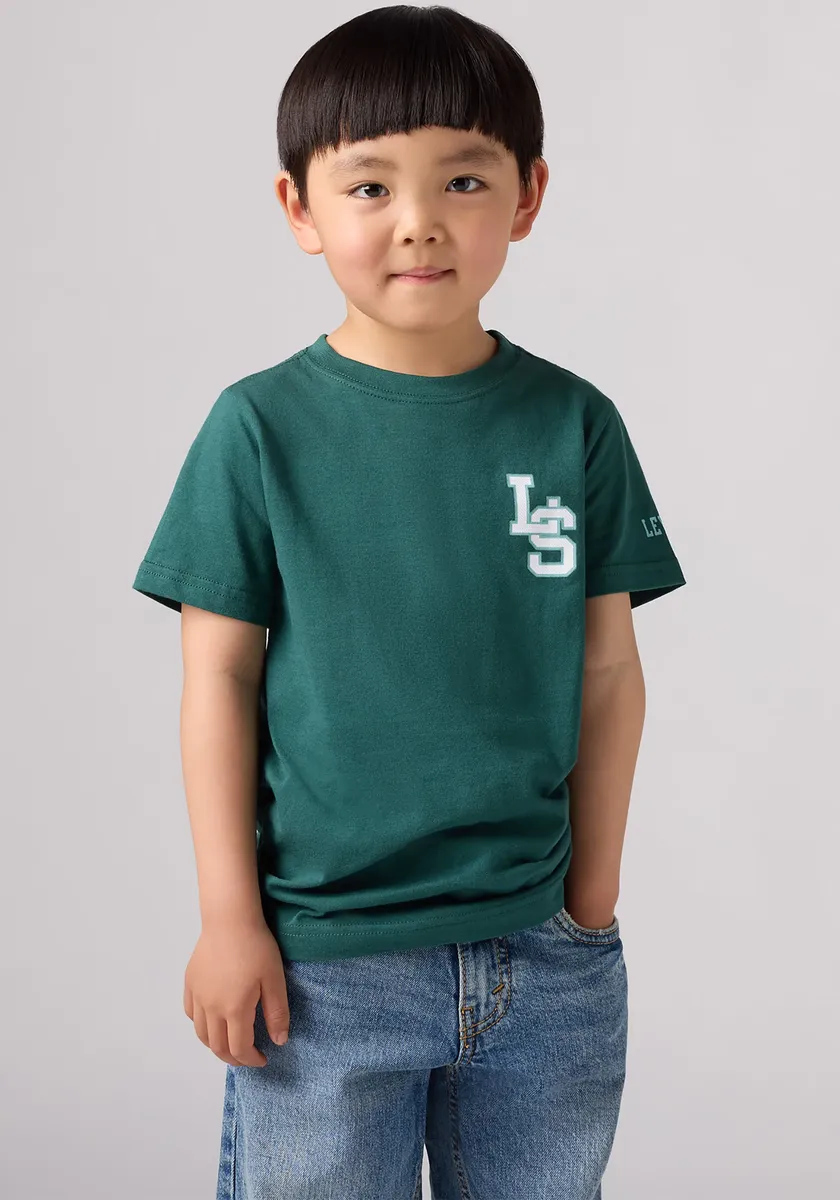 

Детская футболка Levi's "LVB "LS" MONOGRAM TEE" с фирменным принтом для МАЛЬЧИКОВ Levi'S Kids, цвет Bistro Green