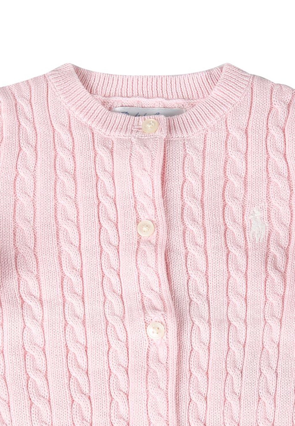 Кардиган MINI CABLE COTTON CARDIGAN Ralph Lauren, розовый — фото 2