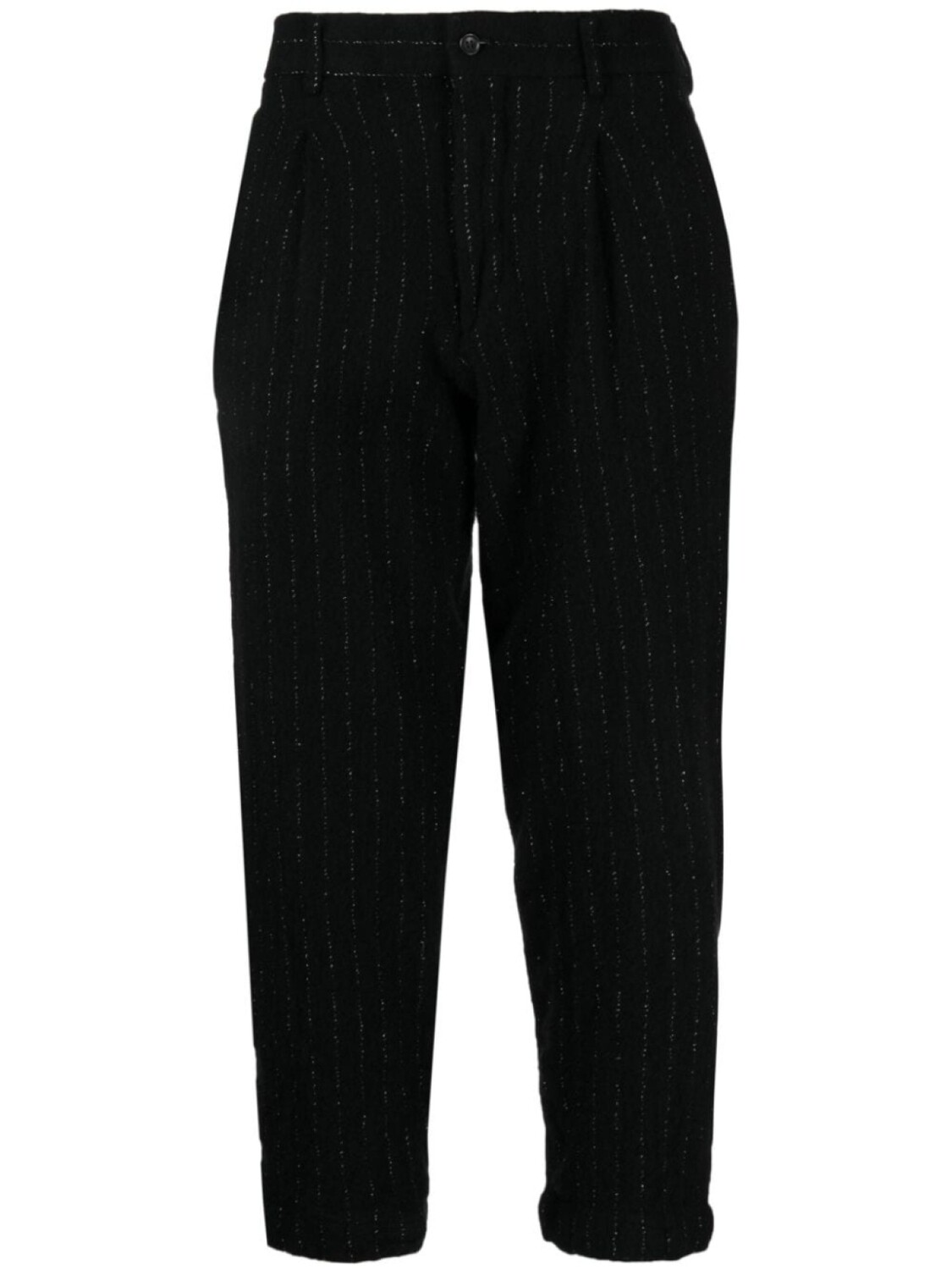 

Comme des Garçons Homme Plus укороченные брюки в тонкую полоску, черный