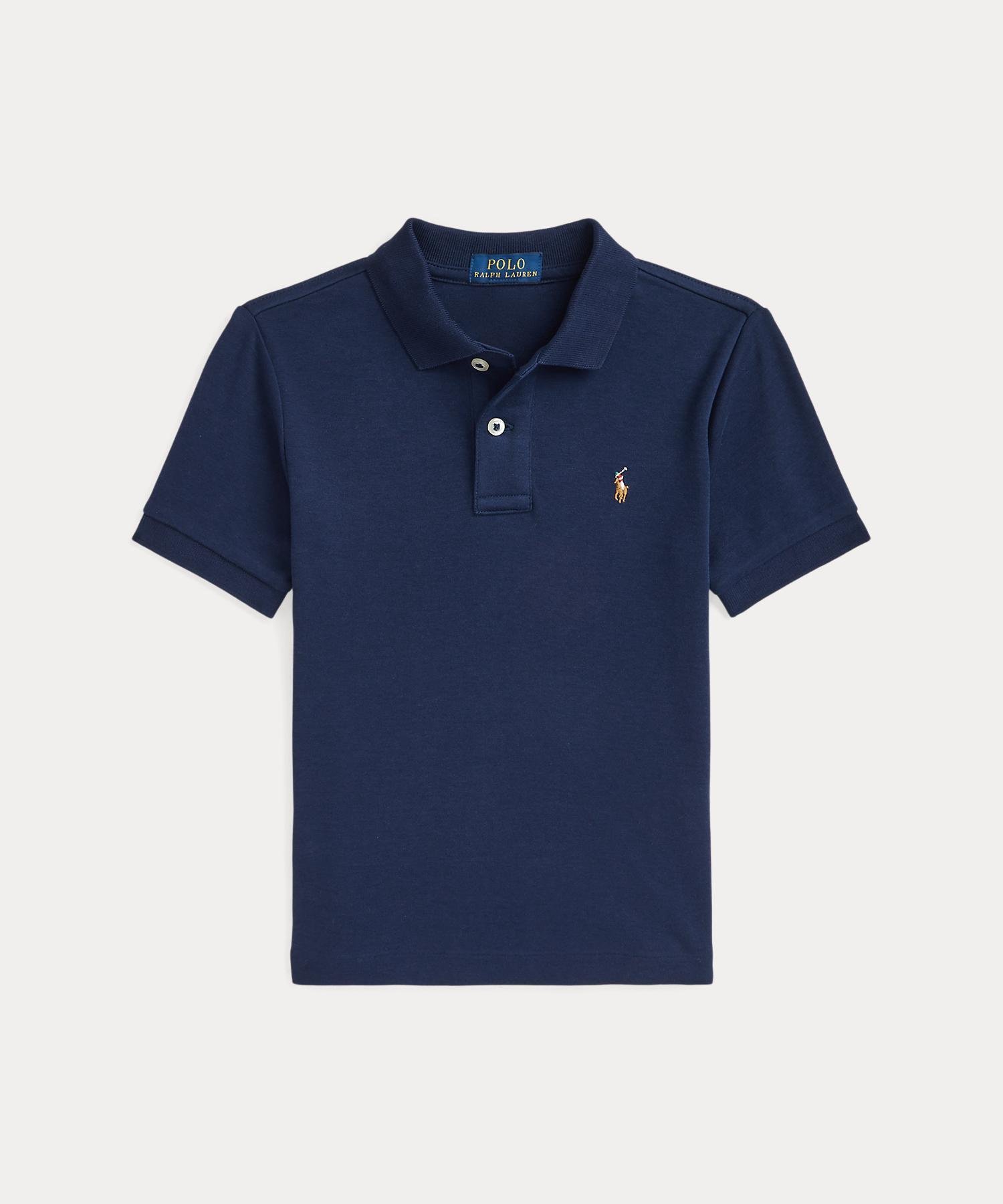 Мягкая хлопковая рубашка-поло (для мальчиков 2-7 лет) Polo Ralph Lauren, 410 Navy