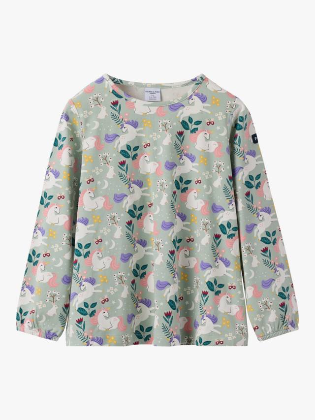 

Детский топ с принтом единорога из органического хлопка Polarn O. Pyret