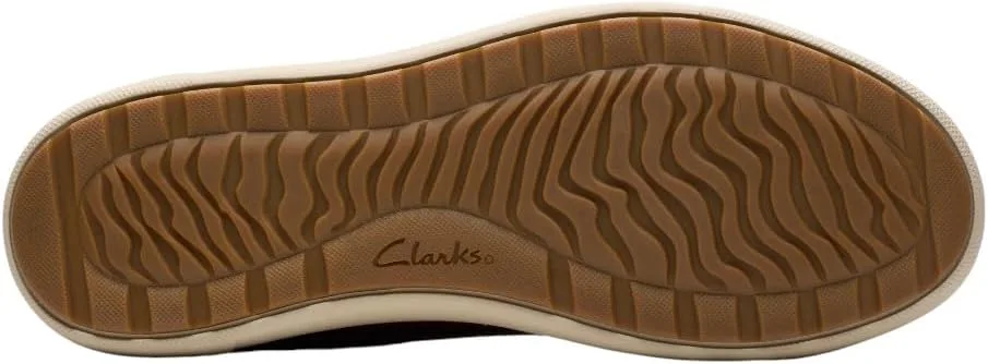 Кружевные кроссовки Clarks Mapstone Weißes Leder EU, коричневый — фото 4
