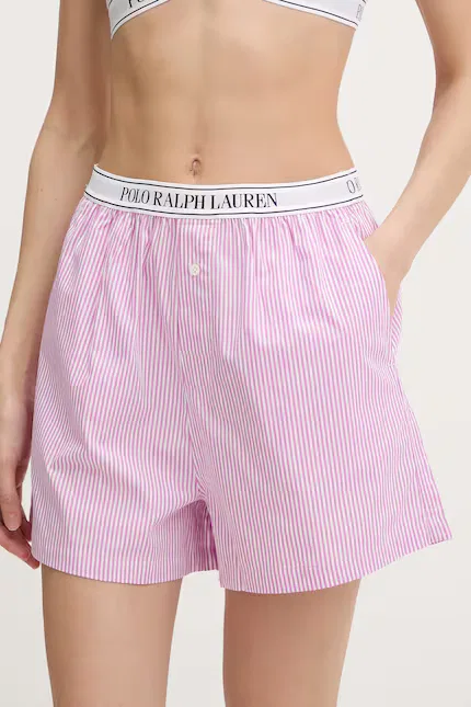 Пижама хлопковая Polo Ralph Lauren, розовый