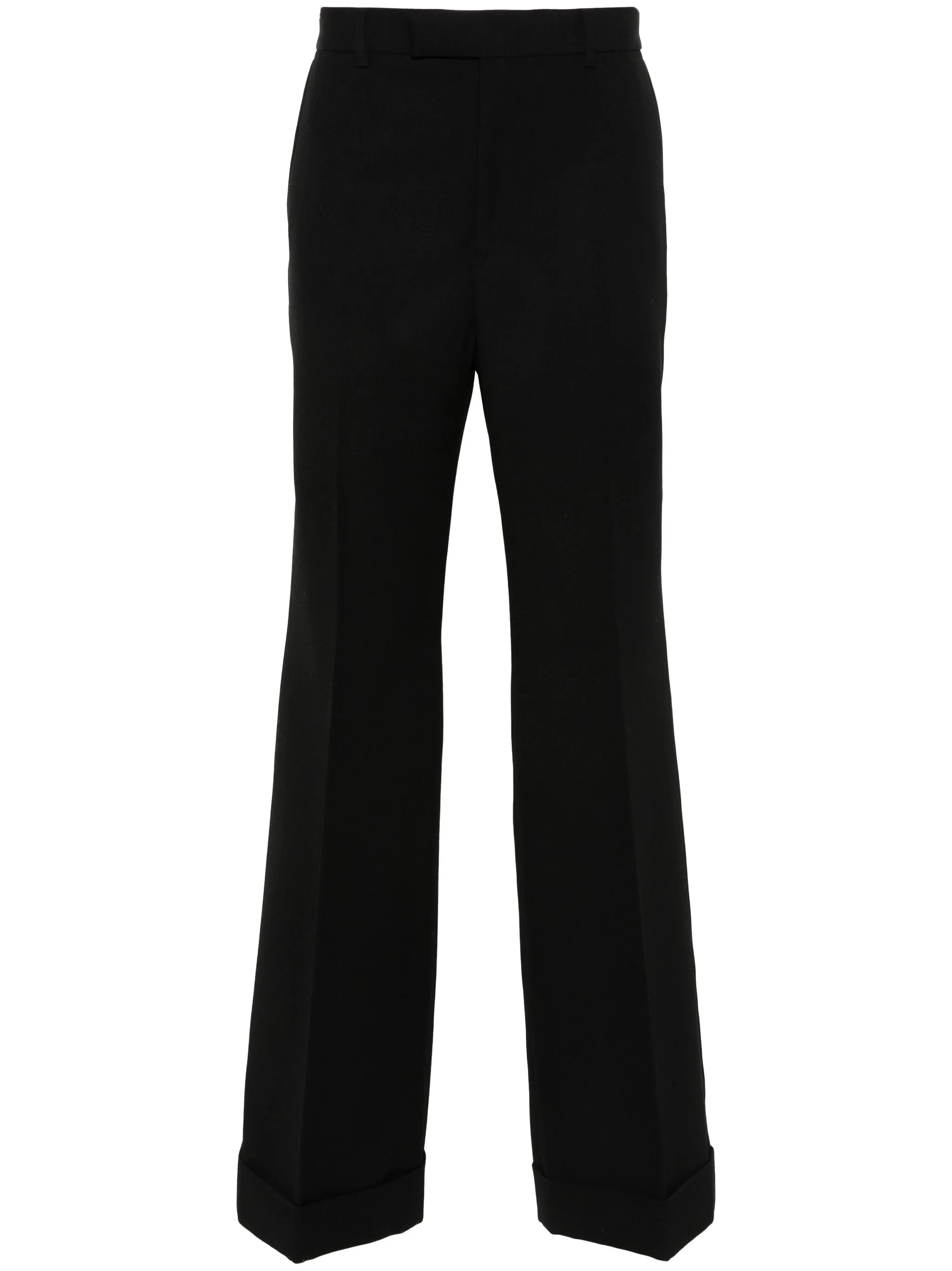

Шерстяные брюки широкого кроя Gucci, черный