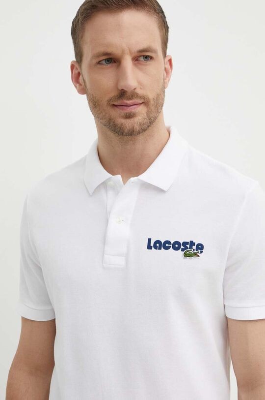 

Хлопковое поло Lacoste, белый