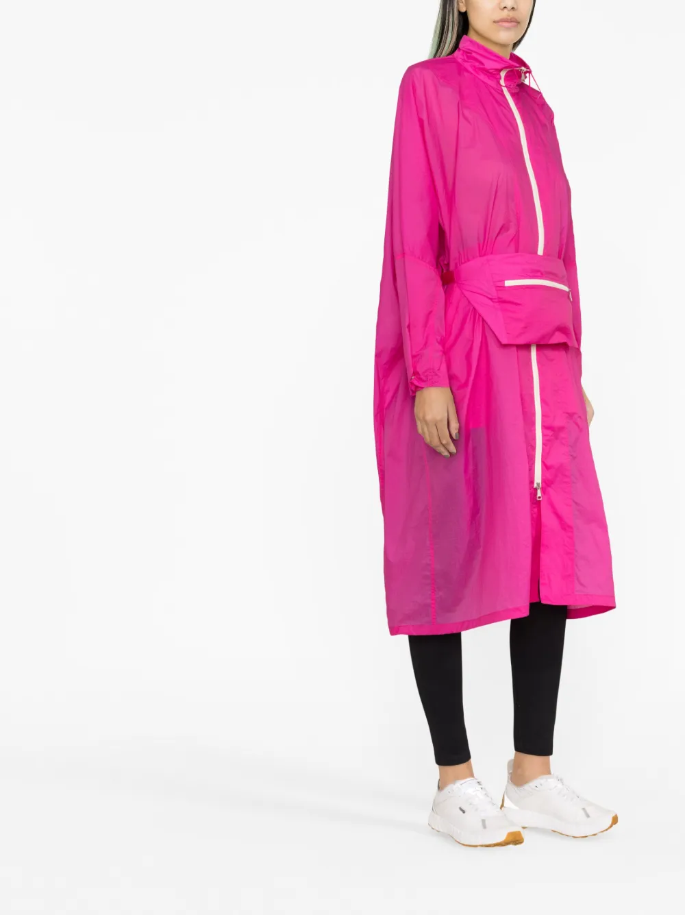 Пальто миди Inny MONCLER, розовый — фото 4