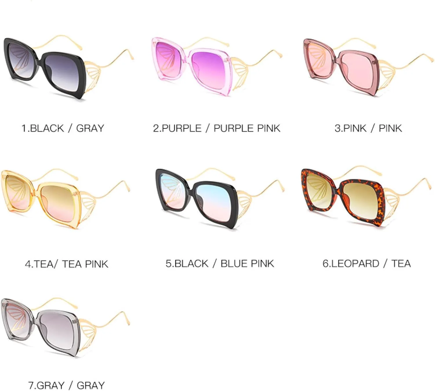 

Модные солнцезащитные очки для женщин и мужчин, металлические очки для путешествий, уличной фотографии, защита от УФ-излучения UV400 TKKTLLT, Black Blue Pink