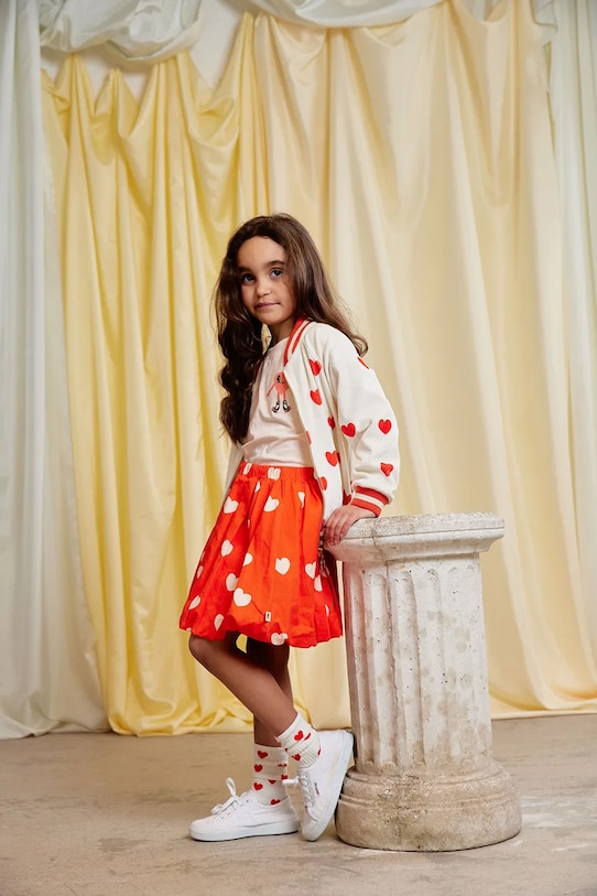 

Детская хлопковая юбка Hearts Mini Rodini, оранжевый