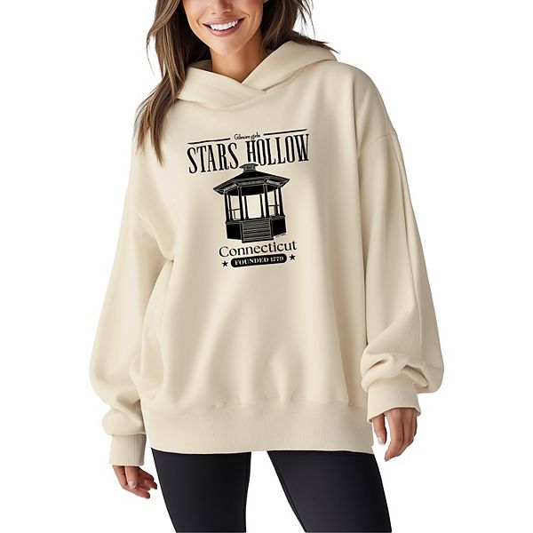 

Женский оверсайз худи Gilmore Girls Stars Hollow Connecticut Licensed Character, Cream