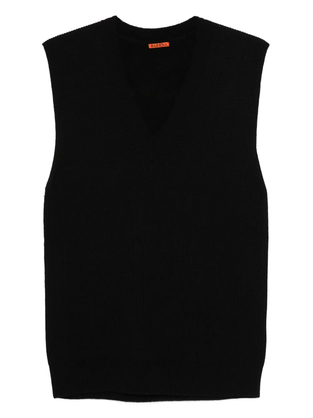 

Топ с V-образным вырезом Barena, черный