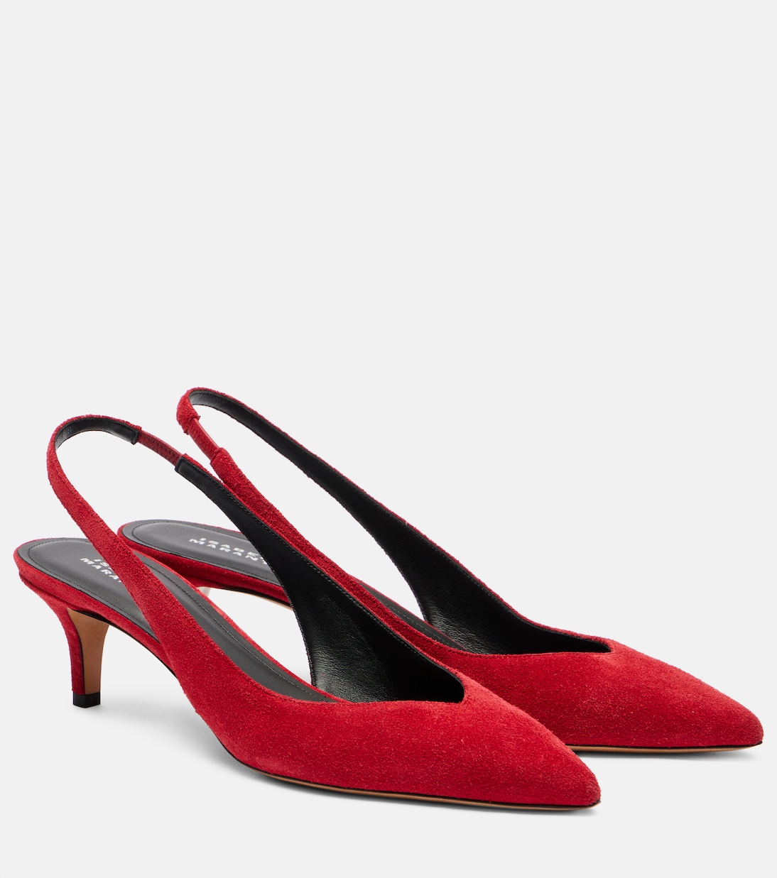 Падим замшевые босоножки на шпильке с ремешком Isabel Marant, Scarlet Red