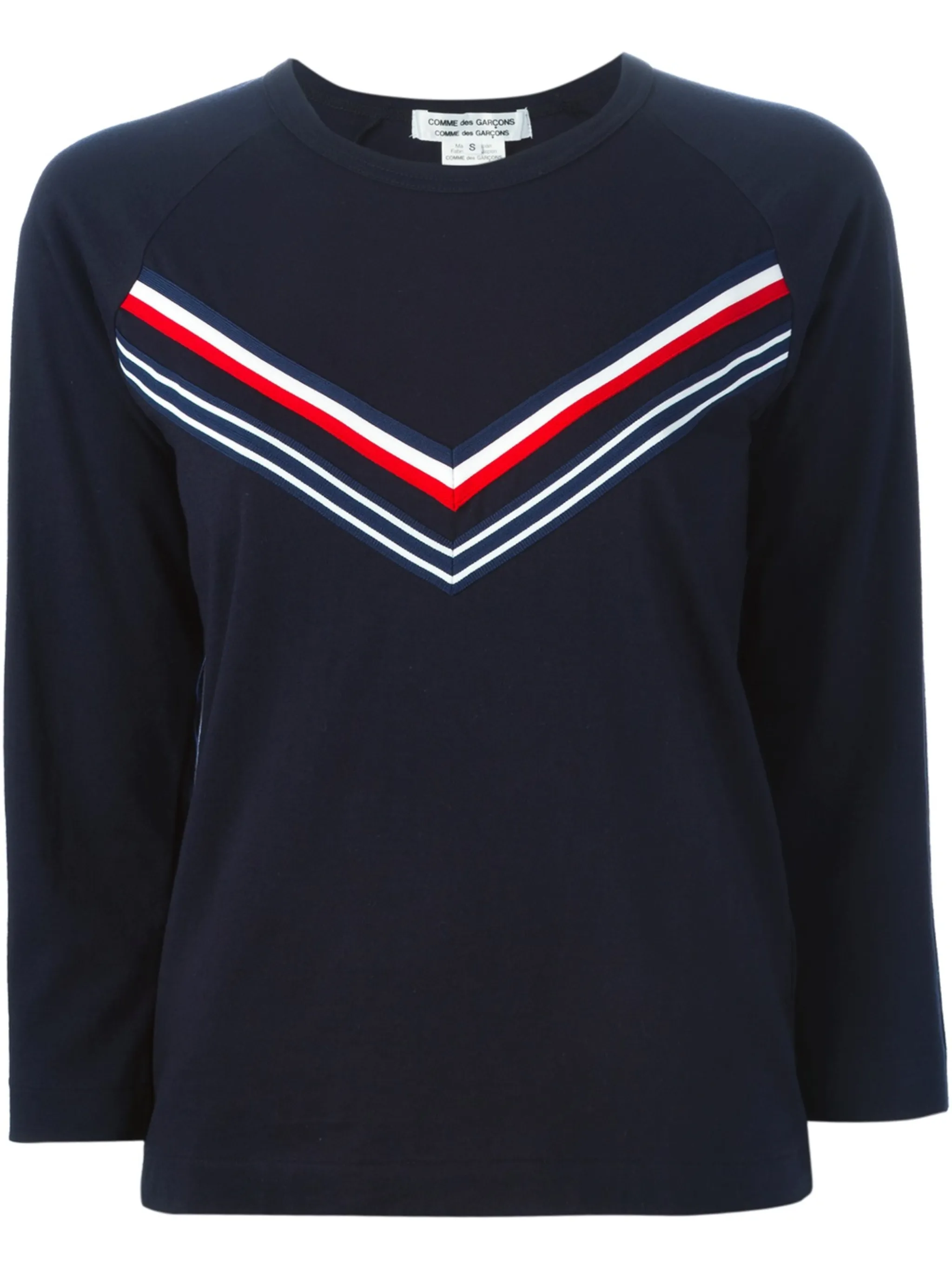 

Футболка с узором шеврон Comme Des Garçons Comme Des Garçons, синий