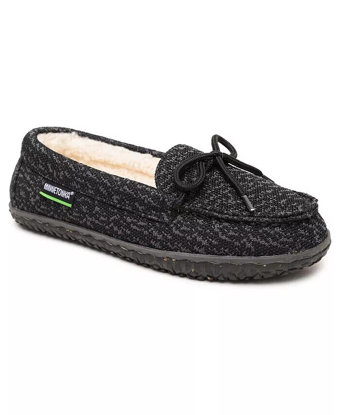 Женские тапочки из эко-дуба Minnetonka, черный