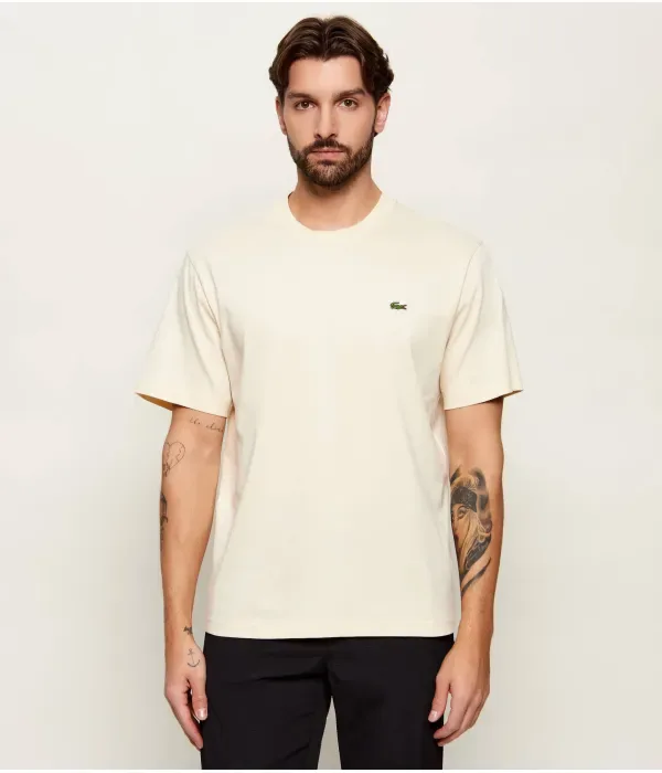 Футболка classic fit Lacoste, бежевый