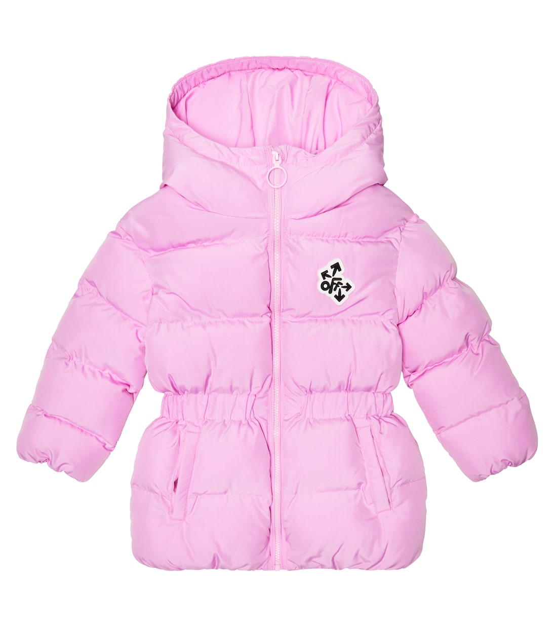 

Пуховик с логотипом Off-White Kids, Pink White