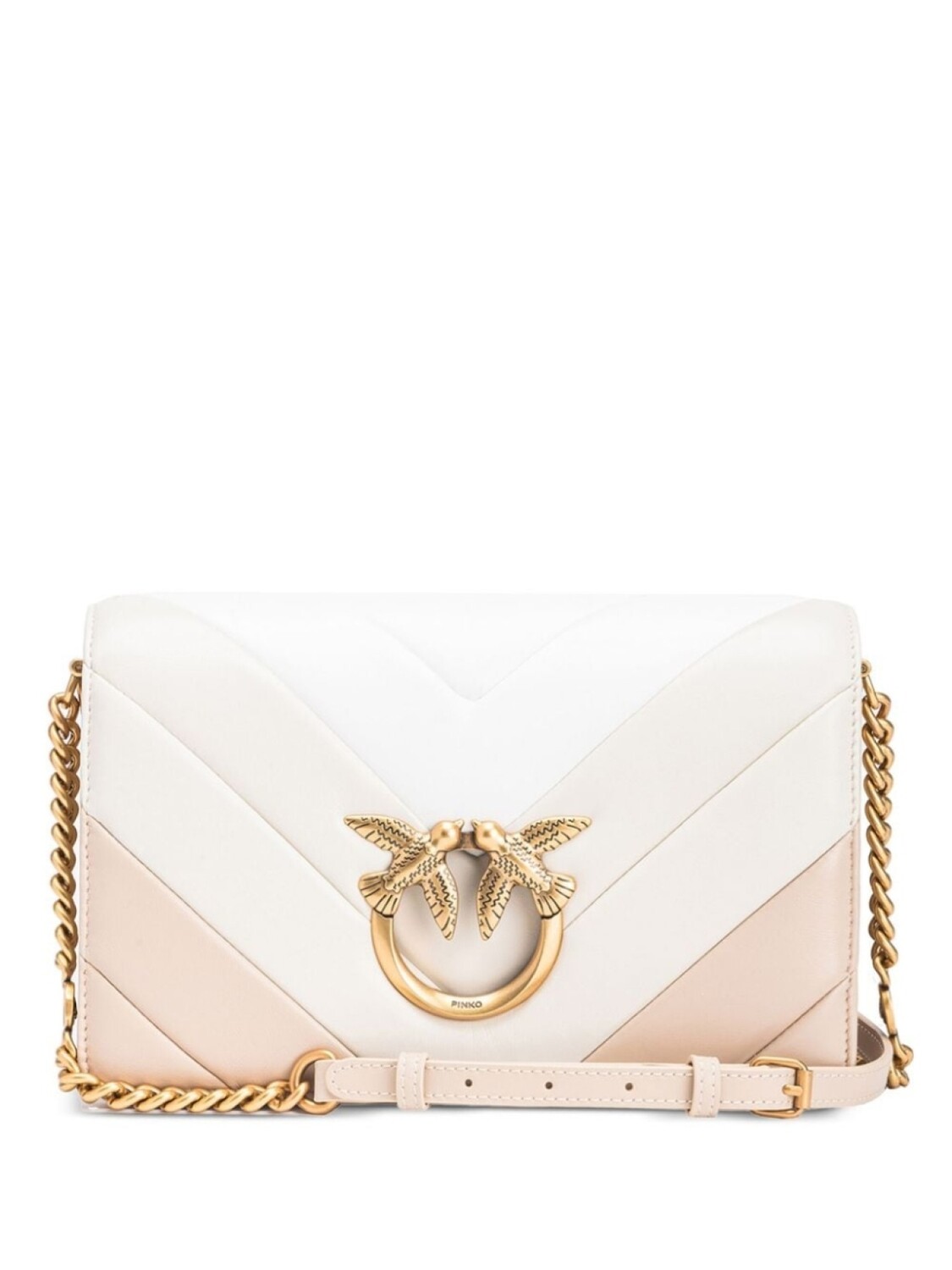 

PINKO стеганая сумка на плечо Love Click, белый