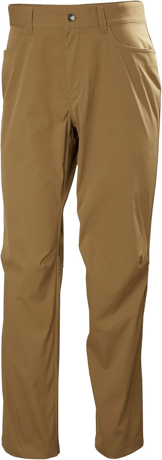 

Брюки Helly-Hansen Holmen 5 Pocket Pant мужские повседневные с застежкой-молнией спереди, анатомические колени, водоотталкивающая отделка Helly Hansen, 718 Sepia