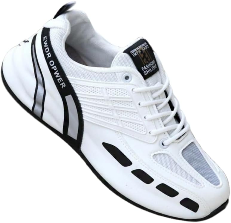 

Мужские кроссовки большого размера с толстой подошвой. Модные и универсальные. Противоскользящие и прочные. Дышащие и удобные. Подходят для активного отдыха на улице и ежедневного ношения Fmshi, белый