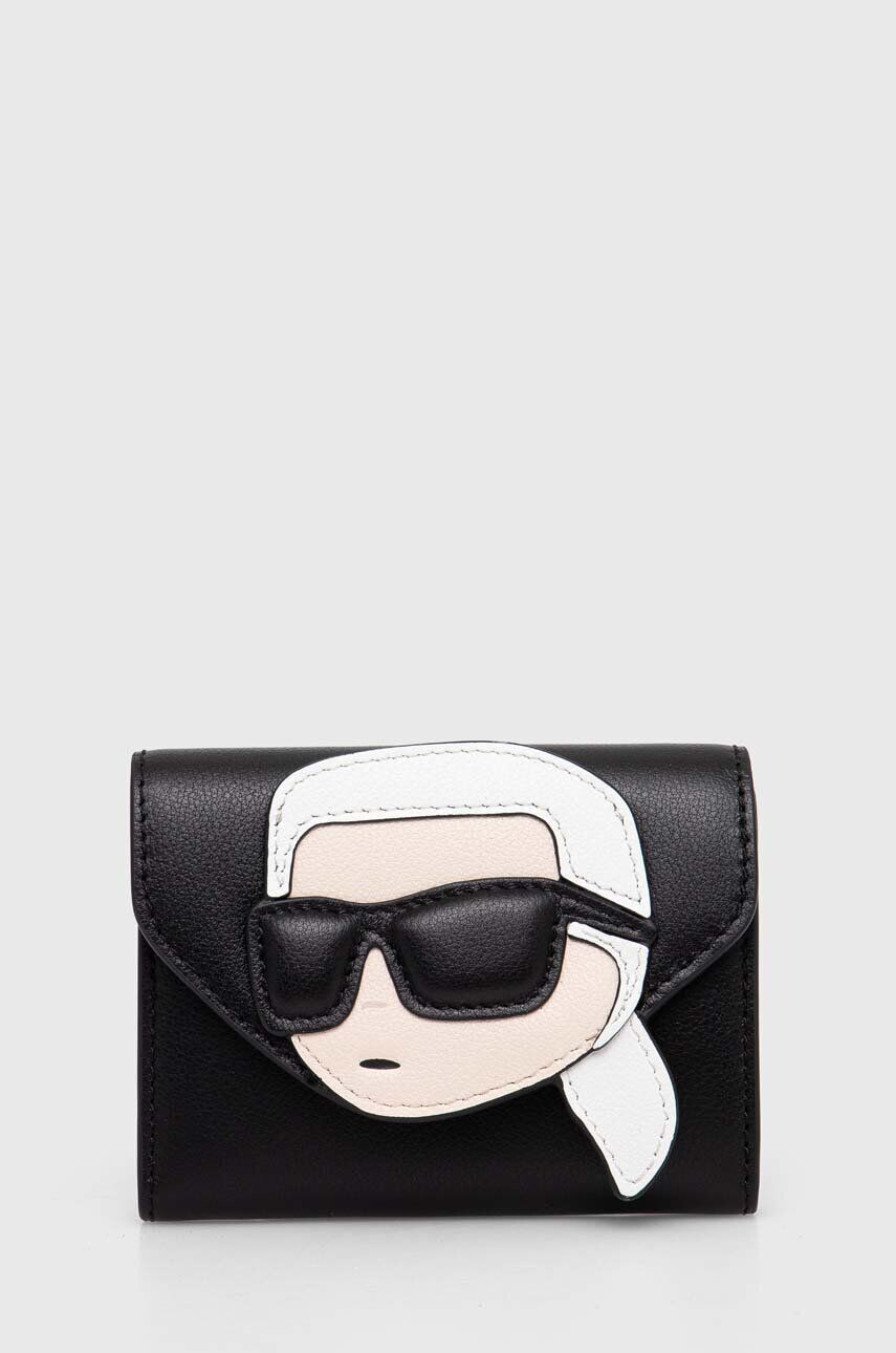 

Кожаный кошелек Карла Лагерфельда Karl Lagerfeld, черный