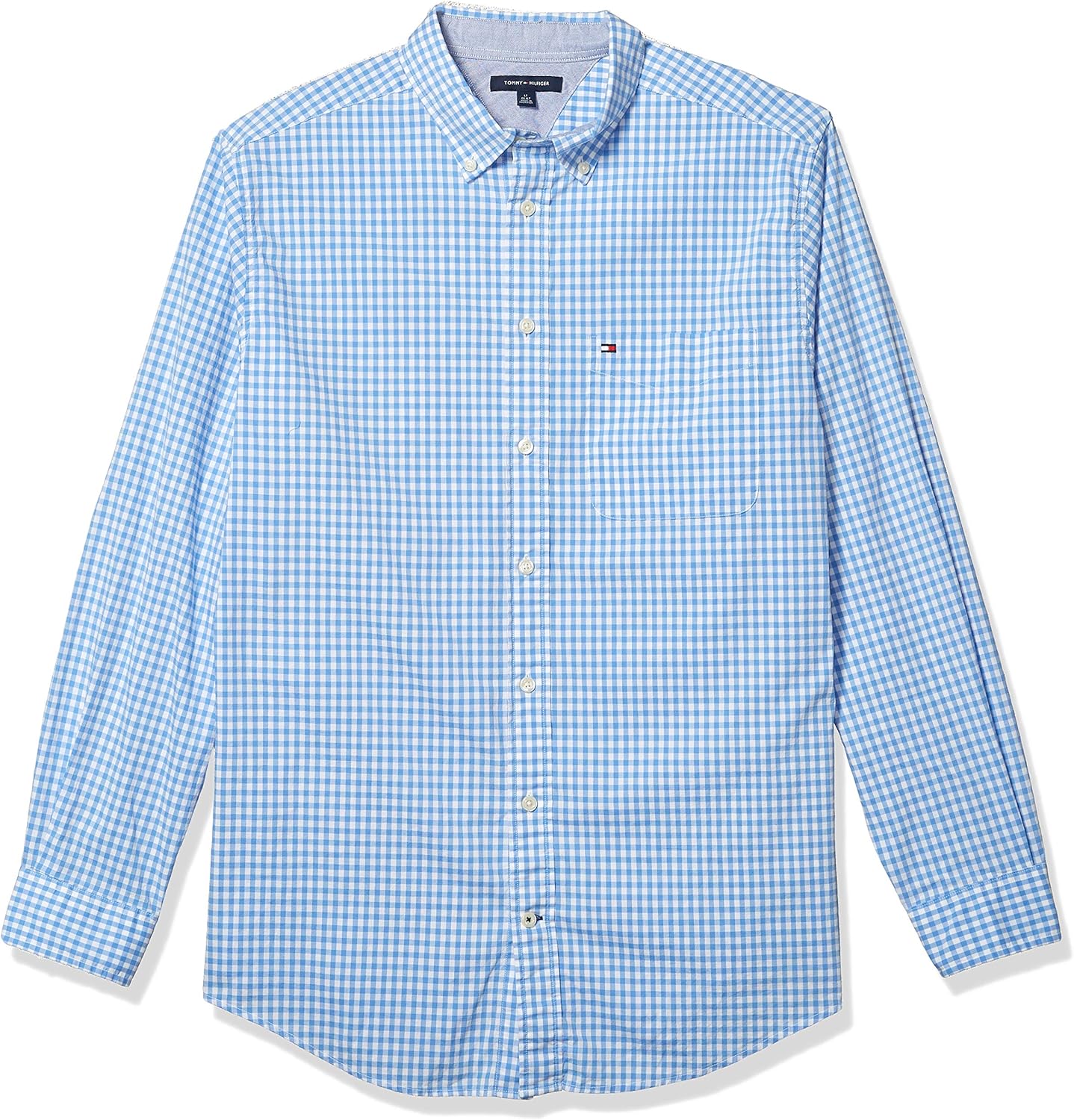 

Мужская повседневная рубашка Tommy Hilfiger с длинным рукавом и застежкой на пуговицы, классический крой, Provence