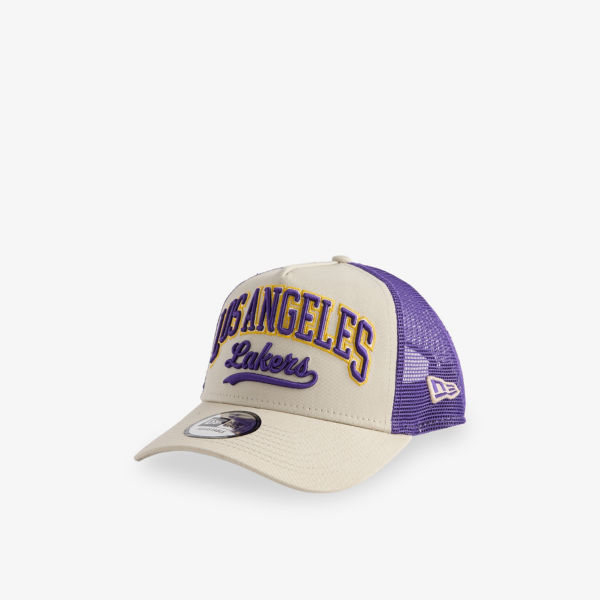 

9Forty LA Lakers NBA Script хлопковая бейсболка с сетчатыми вставками New Era, бежевый
