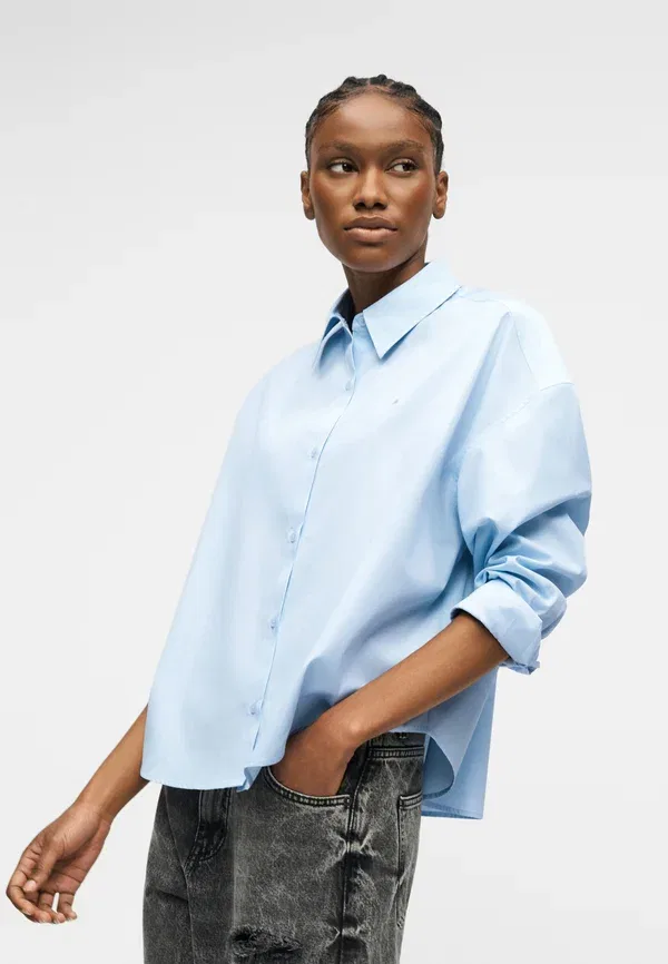 Блуза Tommy Hilfiger, breezy blue — фото 4