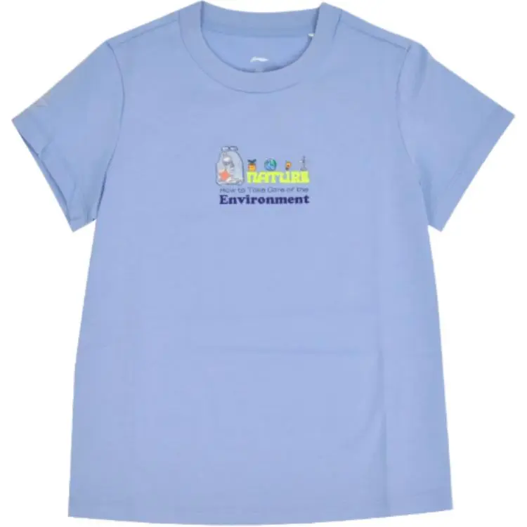 LINING Футболка Outdoor Collection blue purple kids' — фото 3