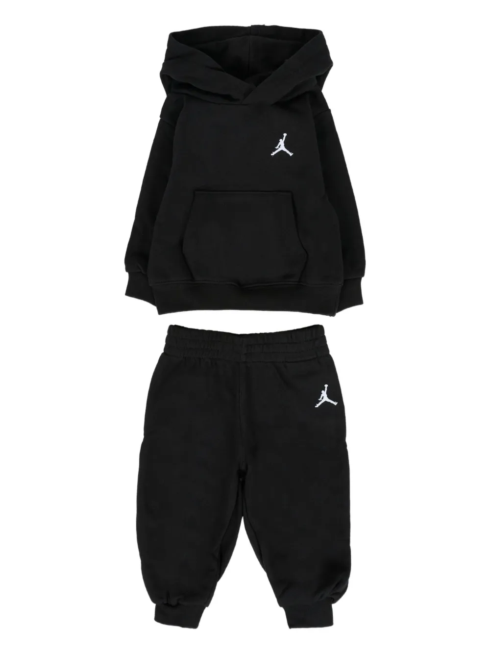 

Трикотажный костюм с вышитым логотипом Jordan Kids, черный
