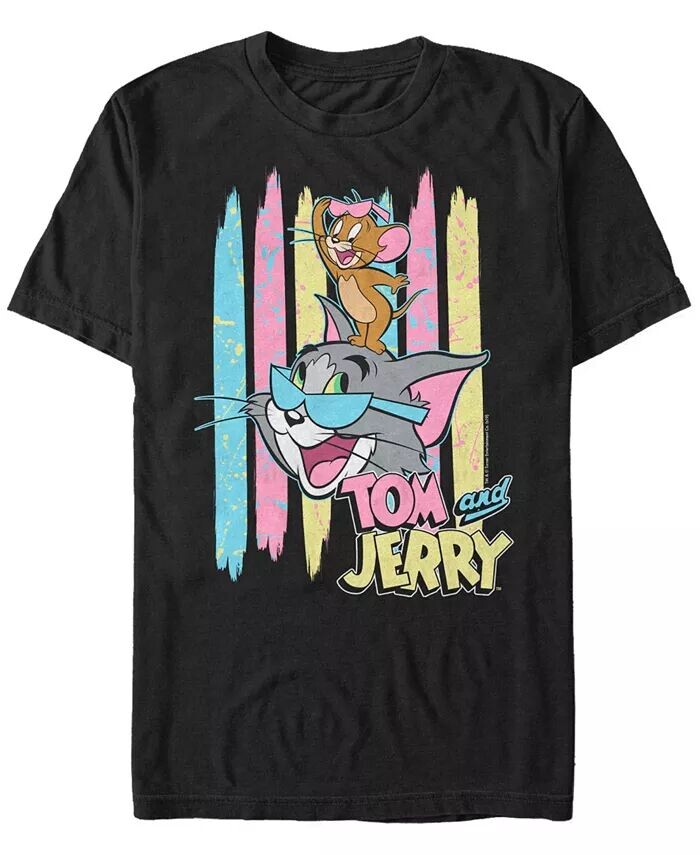 

Мужская футболка с коротким рукавом Tom Jerry 90s Pastel Sunglasses Tj Fifth Sun, черный
