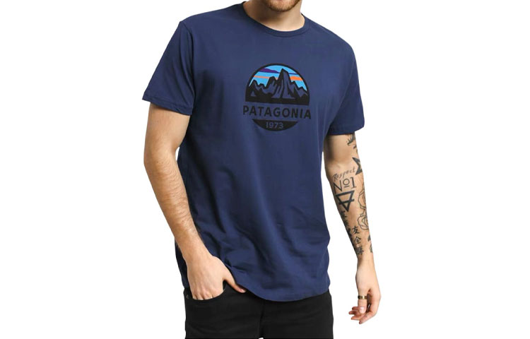

Мужская футболка Organic Fitz Roy Scope, цвет морской волны Patagonia, Marine Blue/CNY
