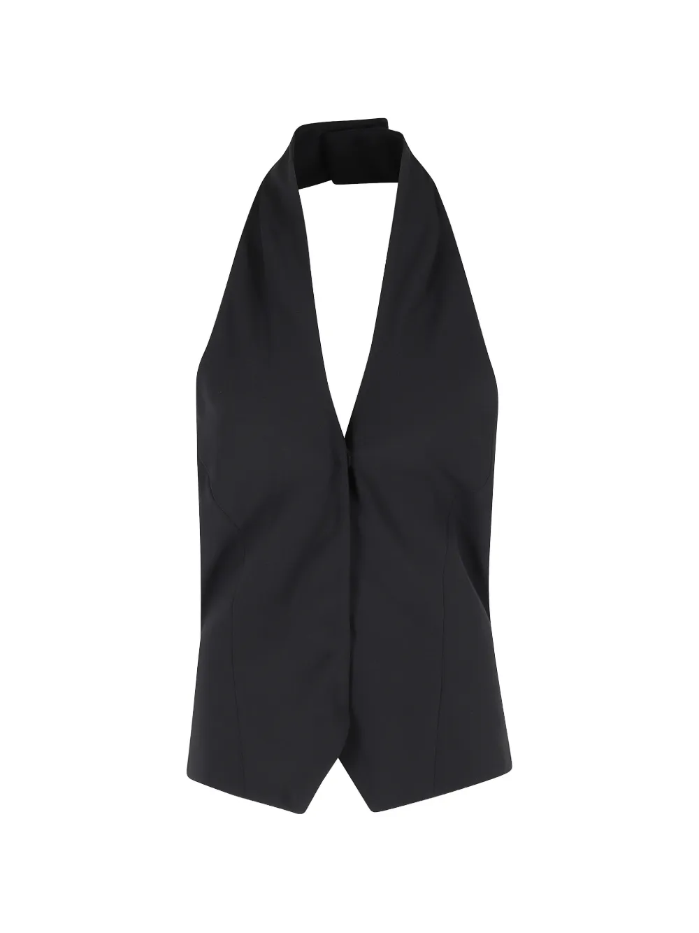 

Топ с воротником-халтер Federica Tosi, черный