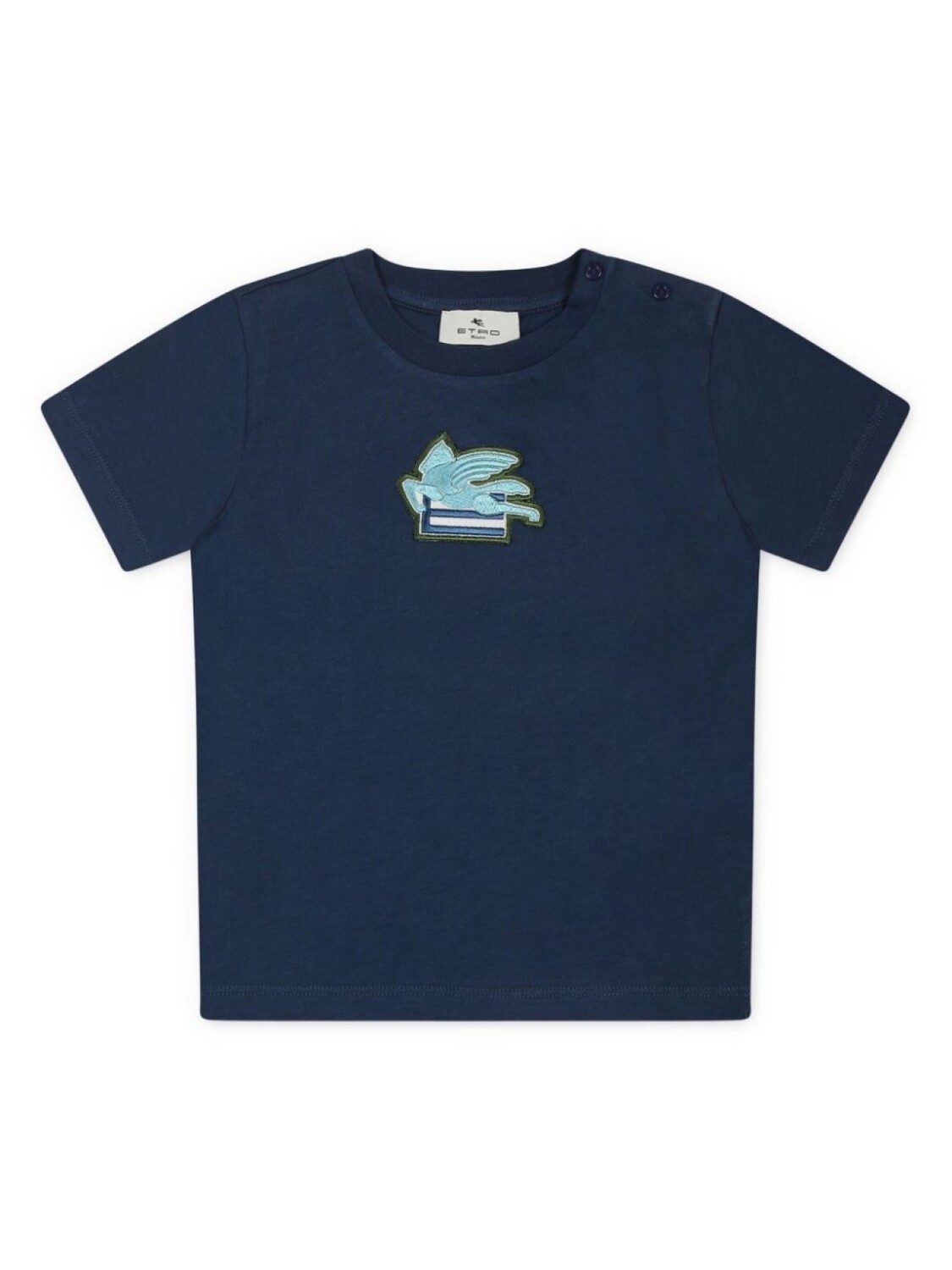 

ETRO KIDS футболка с логотипом Pegaso, синий