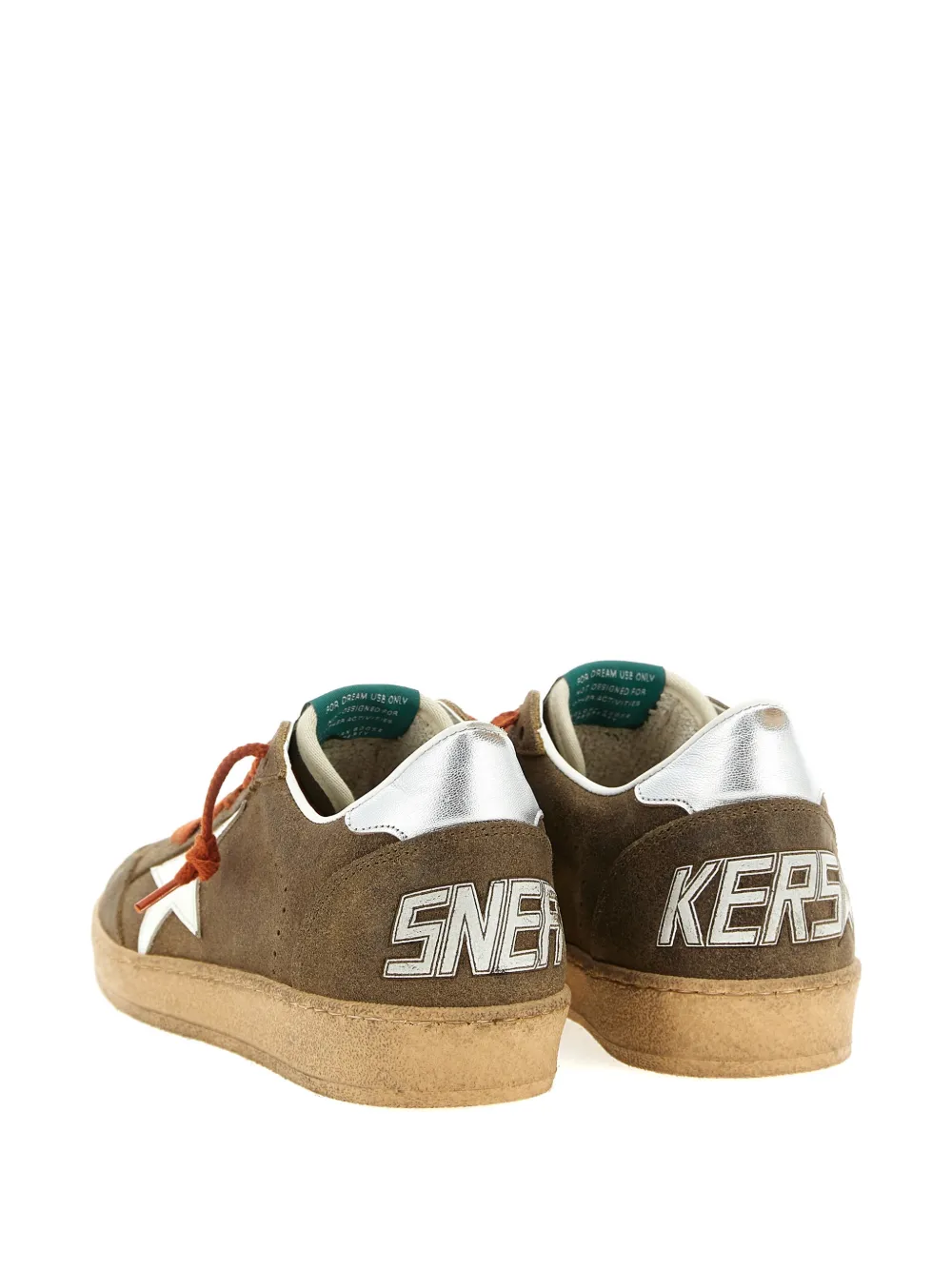 Кроссовки Ball Star с контрастными вставками Golden Goose, коричневый — фото 4