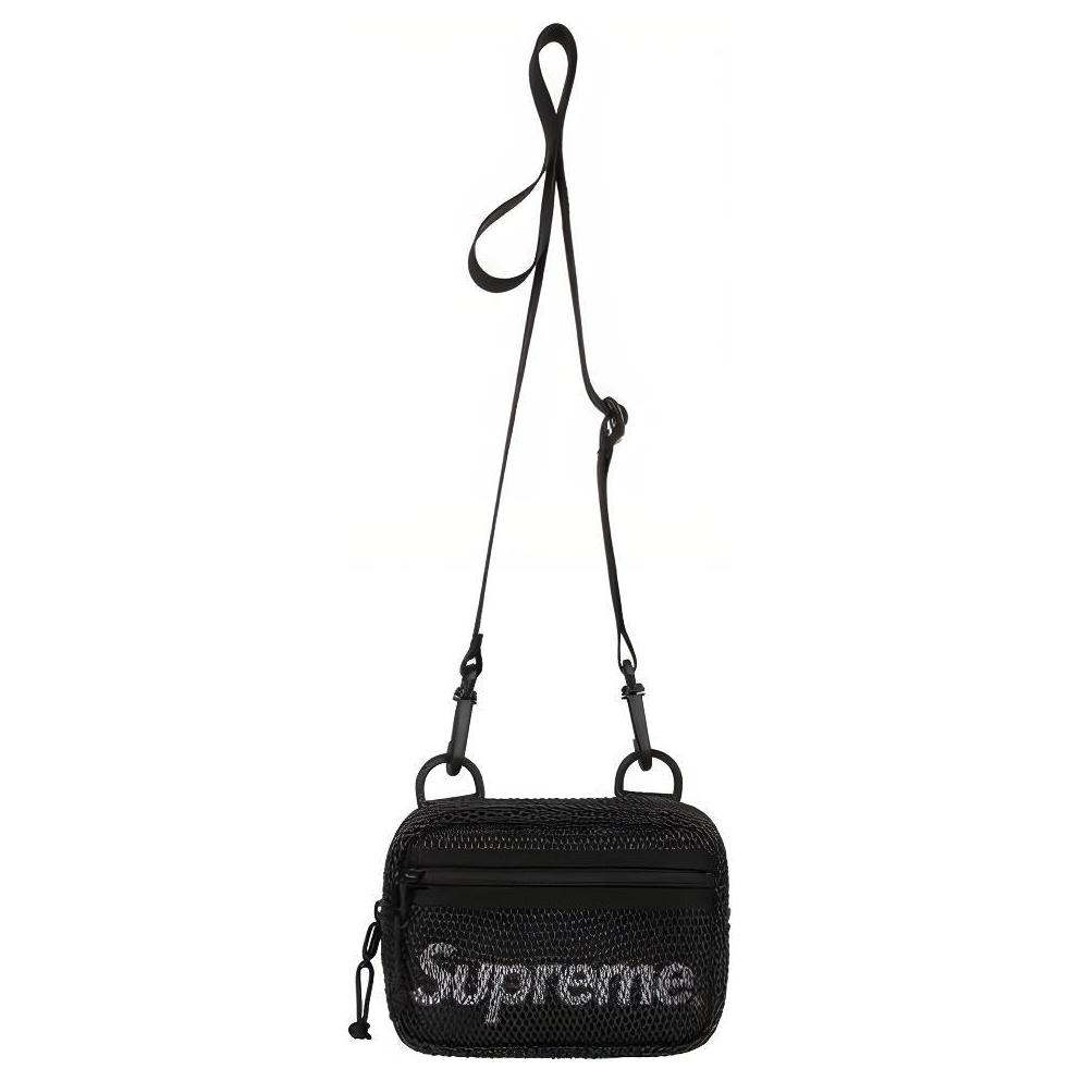 

Supreme Полиэстеровая наплечная сумка, унисекс черная кроссбоди