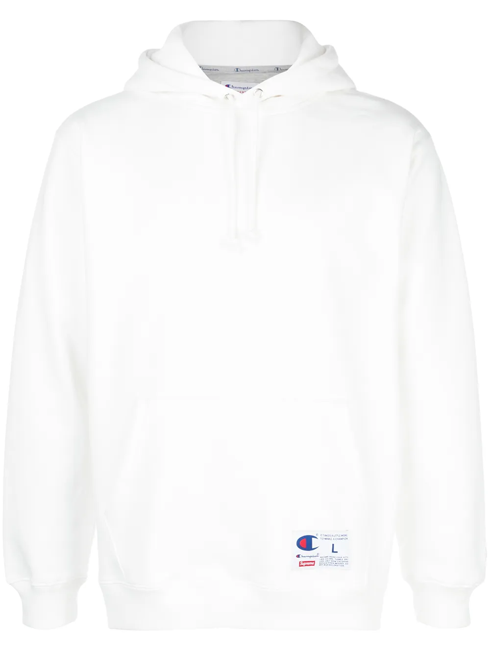 

Худи с логотипом из коллаборации с Champion Supreme, белый