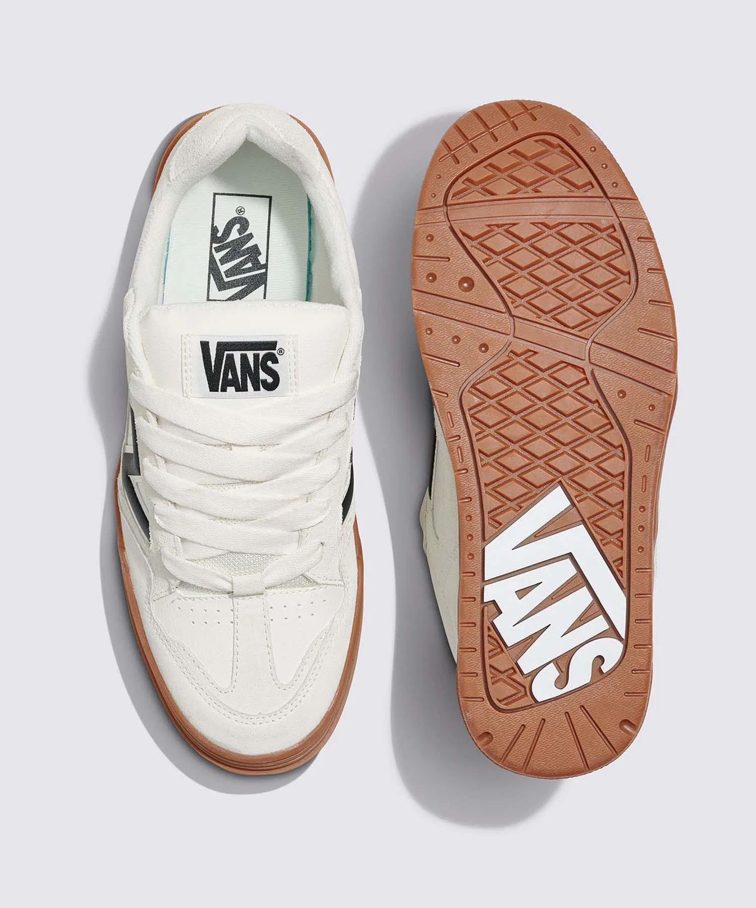 Мужские и женские кроссовки Vans Upland Suede Marshmallow/Gum — фото 3