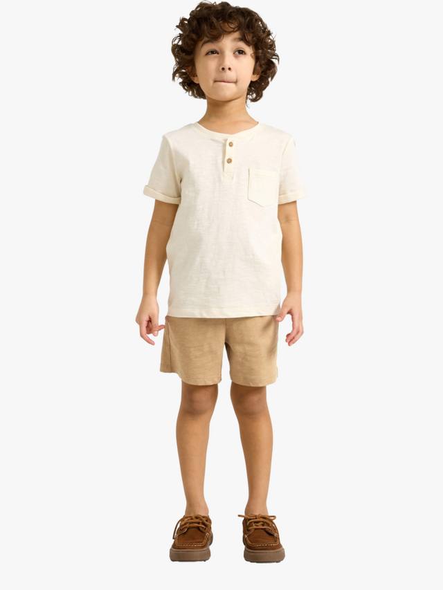 

Детские хлопковые шорты из джерси Lindex, Light Dusty Beige