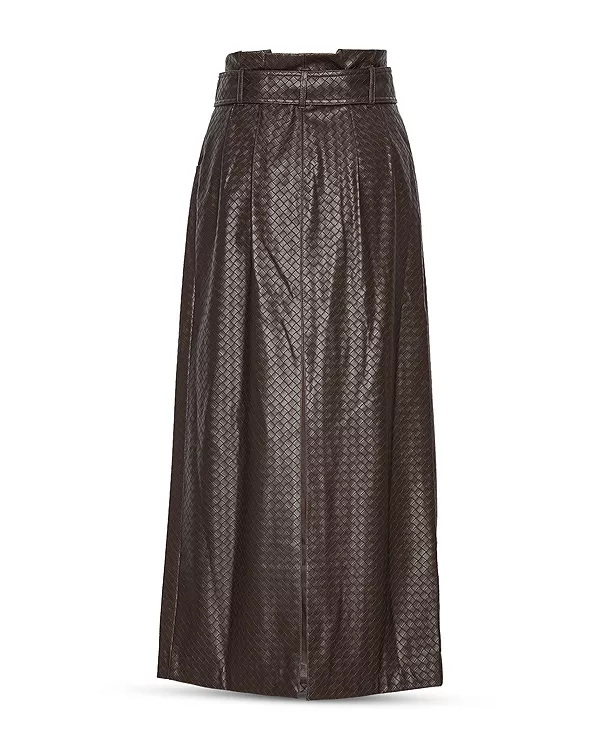 

Юбка-Миди с завышенной талией Rotate, коричневый