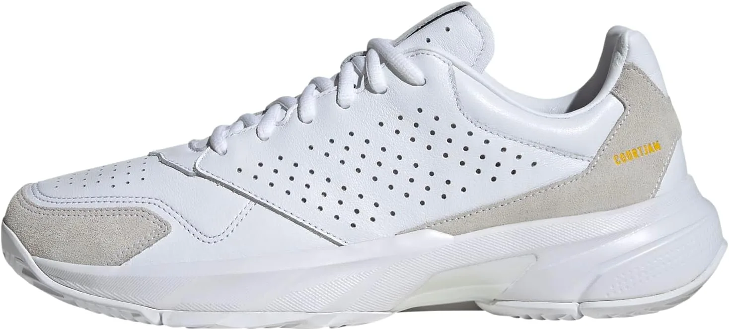 Универсальные теннисные кроссовки Courtjam Control 3 Premium adidas, белый