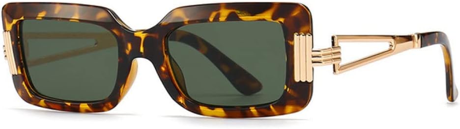 

Ретро солнцезащитные очки для женщин и мужчин, металлические дужки, женские солнцезащитные очки в винтажном стиле, защита от ультрафиолета UV400 LANGSER, Leopard Green