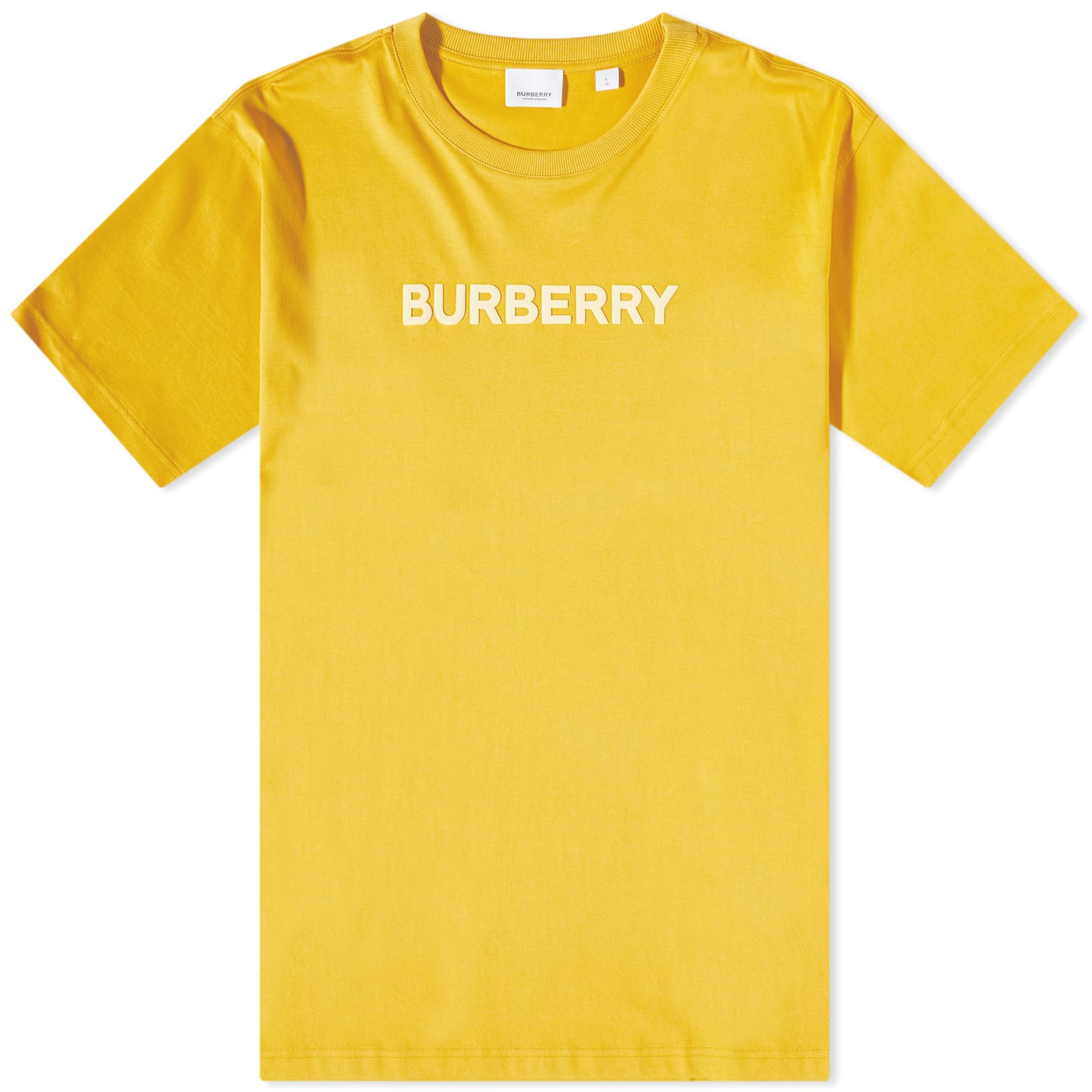 

Футболка Burberry Harriston Logo T-Shirt, цвет Marigold