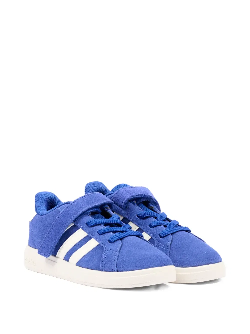 Полосатые кожаные кроссовки Adidas Kids, синий