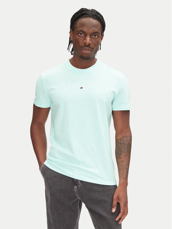 

Футболка обычного кроя Linear Logo DM0DM20744 Tommy Jeans, зеленый