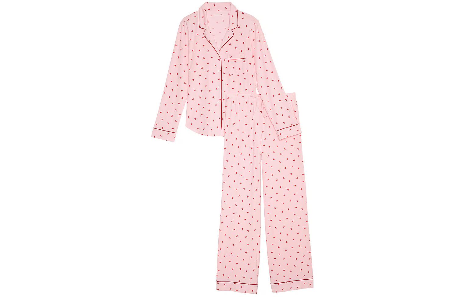 

Victoria's Secret Пижамный комплект Modal Long Pajama Set для женщин Lipstick Mark